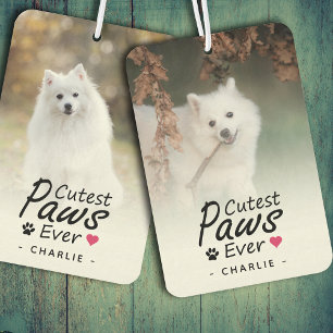 Cutest Paws Ever Pet Photo Dog Lover Keepsake Air Freshener
