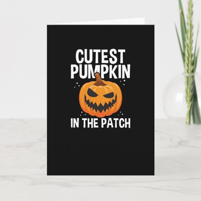 Cutest pumpkin card (Front)