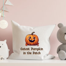 Cutest Pumpkin Cartoon Halloween Orange Text