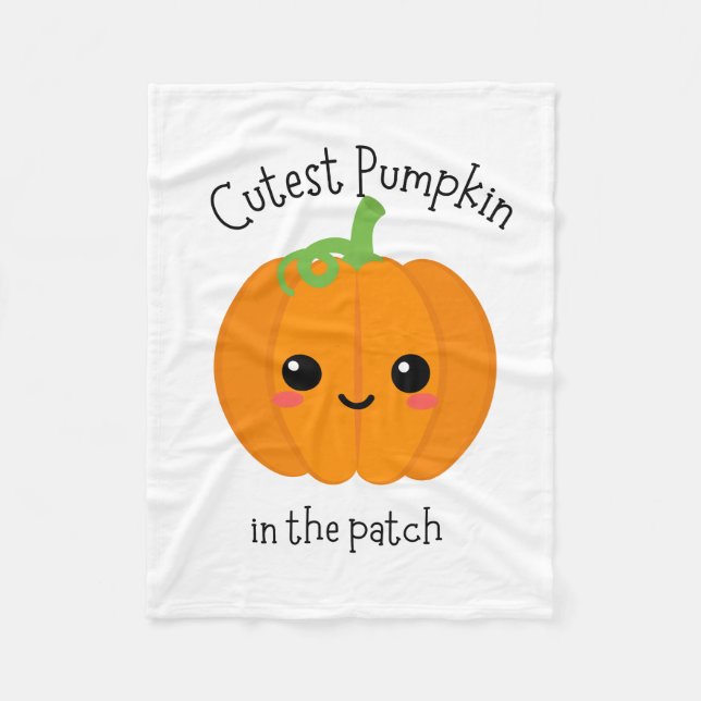 cutest pumpkin fleece blanket (Front)