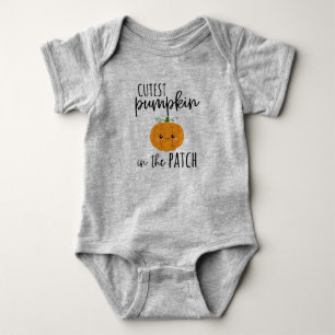 CUTEST PUMPKIN IN THE PATCH BABY BODYSUIT