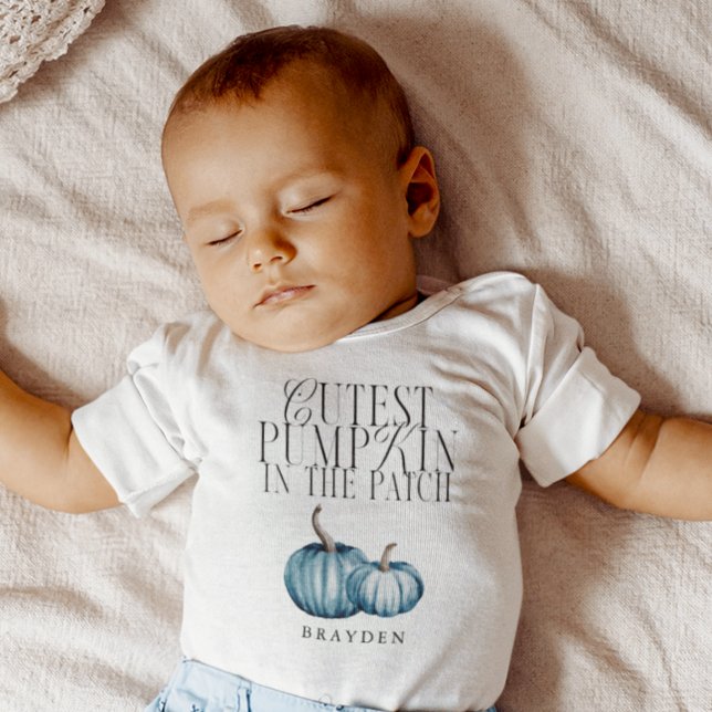 Cutest Pumpkin In The Patch Boy Baby Bodysuit (Creator Uploaded)