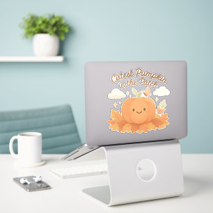 Cutest Pumpkin In The Patch Cute Fall Halloween Sticker