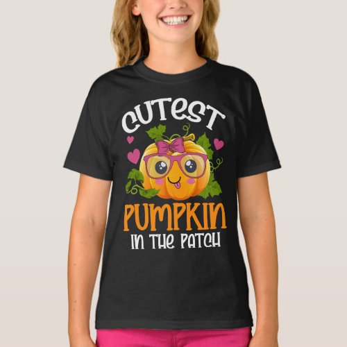Cutest Pumpkin In The Patch Funny Halloween T_Shirt