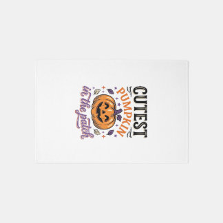 Cutest Pumpkin In The Patch Halloween Shirt Design Rug