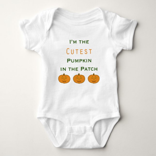 Cutest Pumpkin in the Patch Infant Bodysuit (Front)