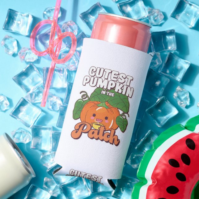 cutest pumpkin in the patch seltzer can cooler (In Situ Summer)