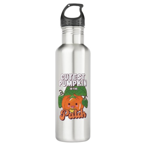 cutest pumpkin in the patch stainless steel water bottle