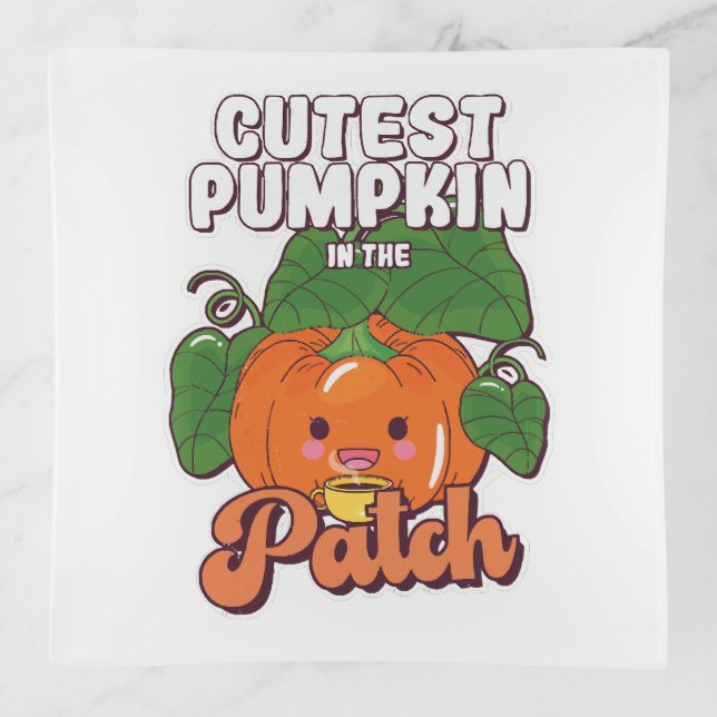 cutest pumpkin in the patch trinket tray (Front)