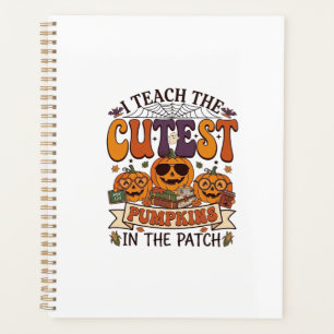 Cutest Pumpkins Halloween Teacher Glasses Books_1 Planner