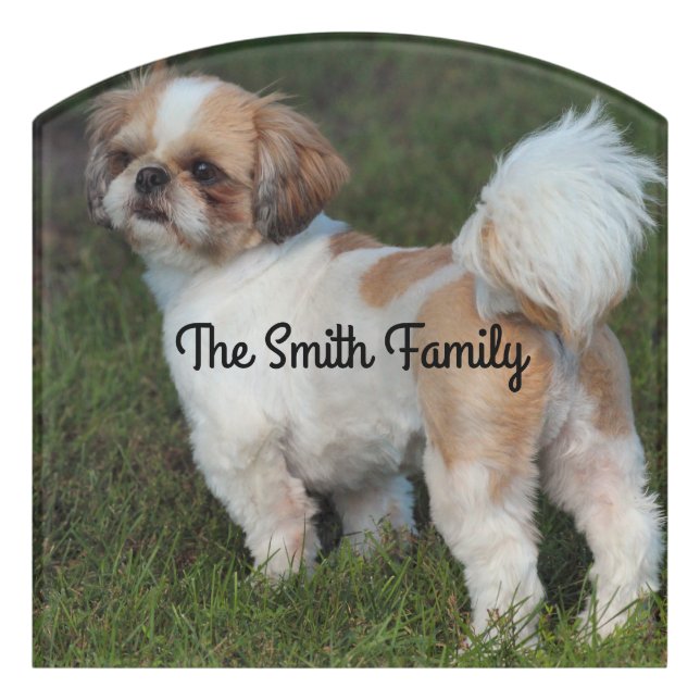 Cutest Shih Tzu Door Sign (Contour Front)