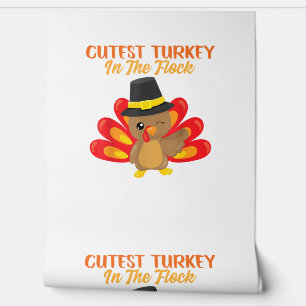 Cutest Turkey In Flock Happy Thanksgiving Day Boy  Wallpaper