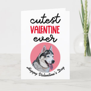 Cutest Valentine Ever ..card from your Husky Holiday Card