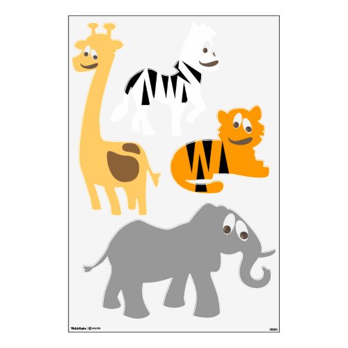 Cutesy Animal Set Wall Sticker