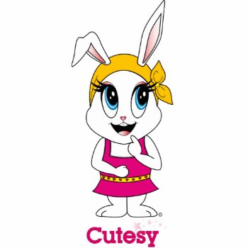Cutesy Bunny™ Photo Sculpture by CUTEbrandsGIFTS at Zazzle