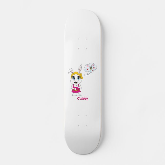 Cutesy Bunny™ Skateboard Deck (Front)