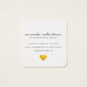 Cutesy Gold Heart Polka Dot Pattern (Back)