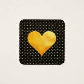 Cutesy Gold Heart Polka Dot Pattern (Front)