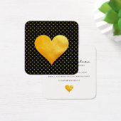 Cutesy Gold Heart Polka Dot Pattern (Desk)