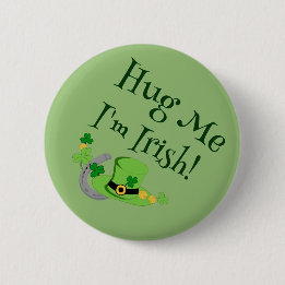 Cutesy Luck for the Irish Button