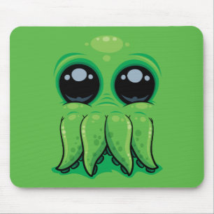 Cutethulhu Cute Cthulhu Face Mouse Pad