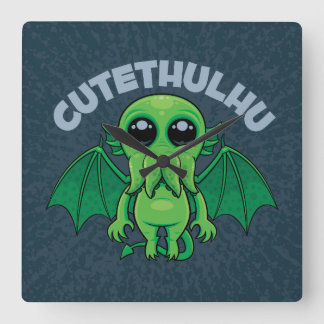 Cutethulhu Square Wall Clock
