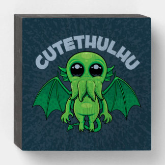 Cutethulhu Wooden Box Sign