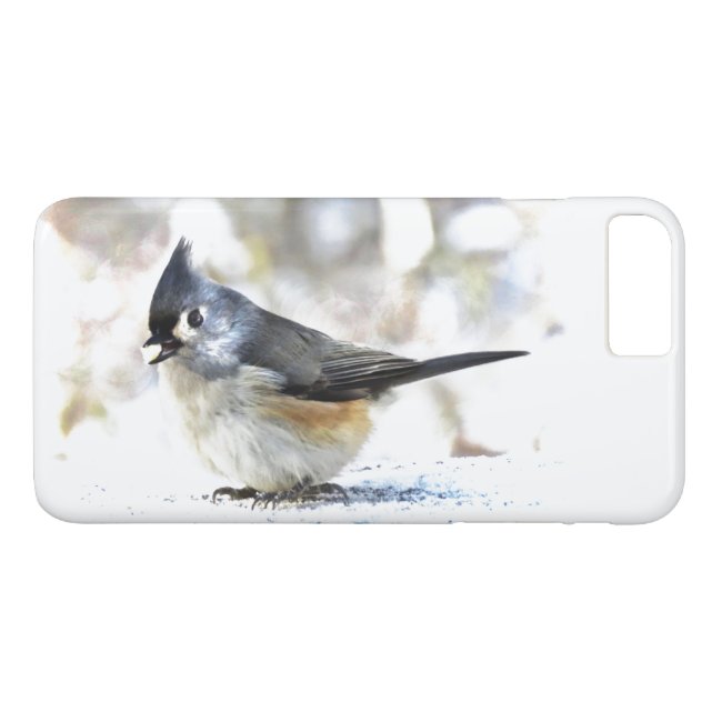 CuteTufted Titmouse Bird iPhone 8/7 Plus Case