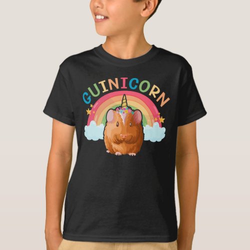 CuteUnicorn Guinea Pig Girl T_Shirt
