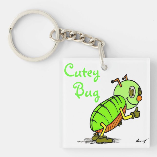 Cutey Bug Acrylic Keychain (Front)