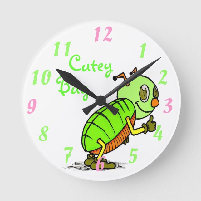 Cutey Bug Wall Clock (Front)