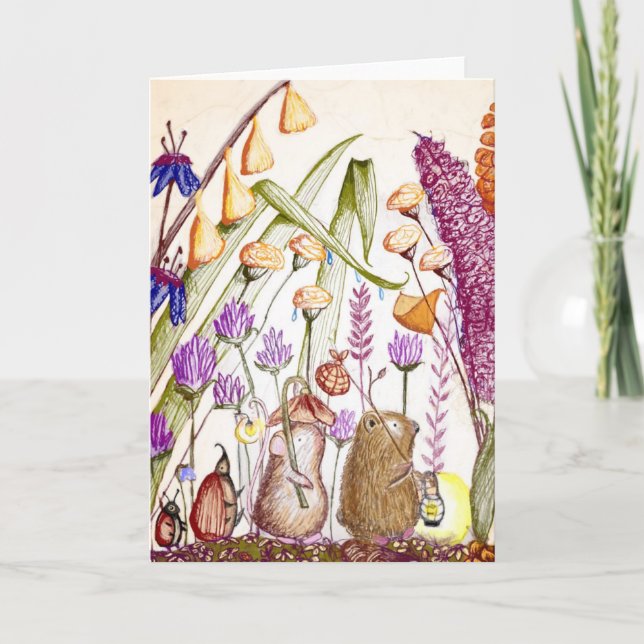 Cutey Postcard Animal Parade (Front)