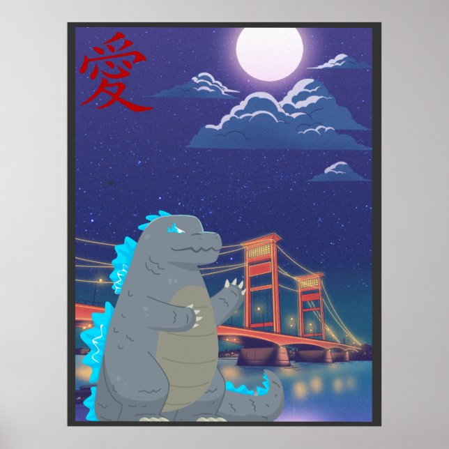 Cutezilla Adorable Monster  Poster (Front)