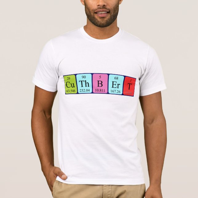 Cuthbert periodic table name shirt (Front)