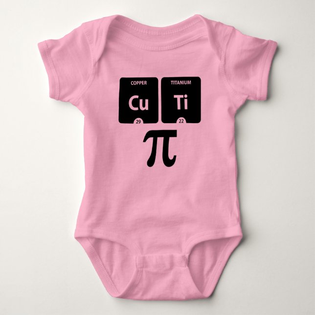 CuTi Pi - Baby Jersey Bodysuit (Pink) (Front)