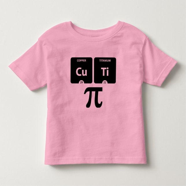CuTi Pi - Toddler Fine Jersey T-Shirt Pink (Front)