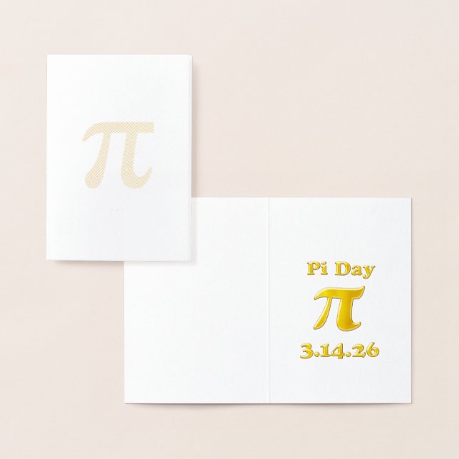 Cutie 3.14 Pi Day Foil Card (Display)