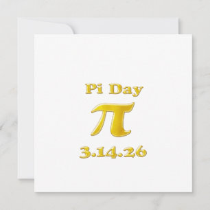 Cutie 3.14 Pi Day Invitation
