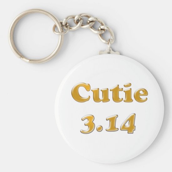Cutie 3.14 Pi Day Keychain