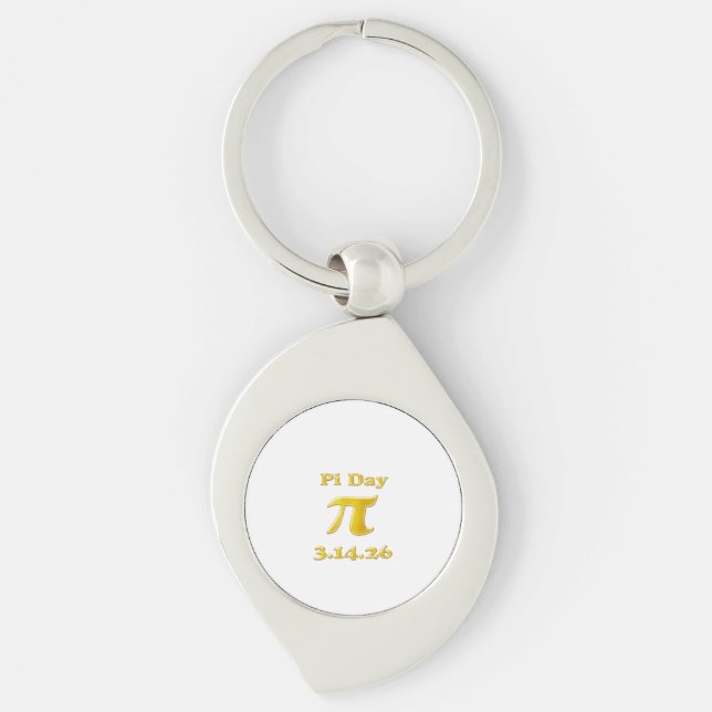 Cutie 3.14 Pi Day Keychain (Front)