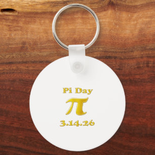 Cutie 3.14 Pi Day Keychain