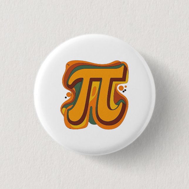 Cutie 3.14 Pi Day Magnet Button (Front)