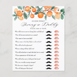 Cutie Baby Shower Game Mommy Daddy