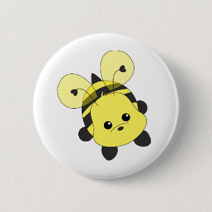 Cutie Bee Pinback Button