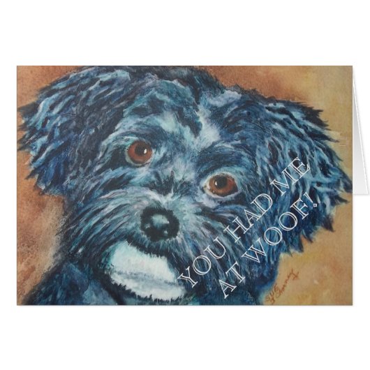 CUTIE BLACK HAVANESE CARDS (Front Horizontal)