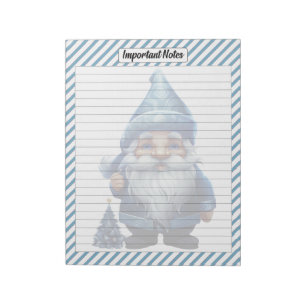 Cutie Blue Christmas Notepad
