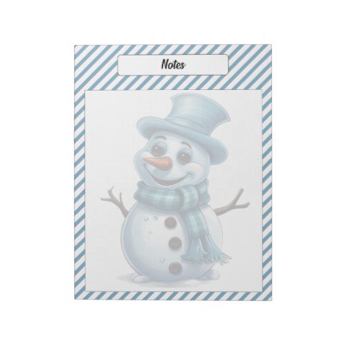 Cutie Blue Christmas Notepad