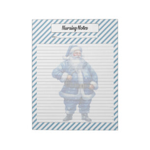 Cutie Blue Christmas Notepad