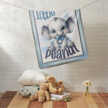 Cutie Blue Elephant - Little Peanut