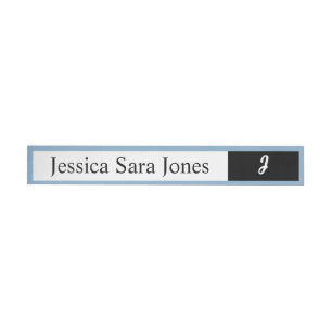 Cutie Blue Elephant - Little Peanut Wrap Around Address Label